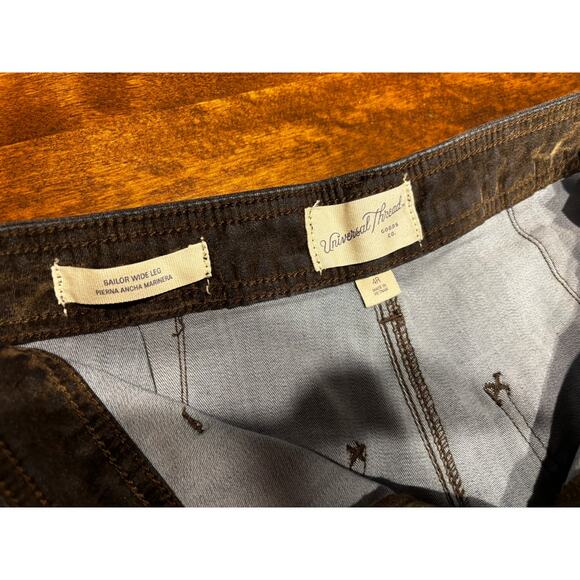 Universal Threads Women's high-rise sailor wide leg iridescent jean size 4R - Picture 5 of 7